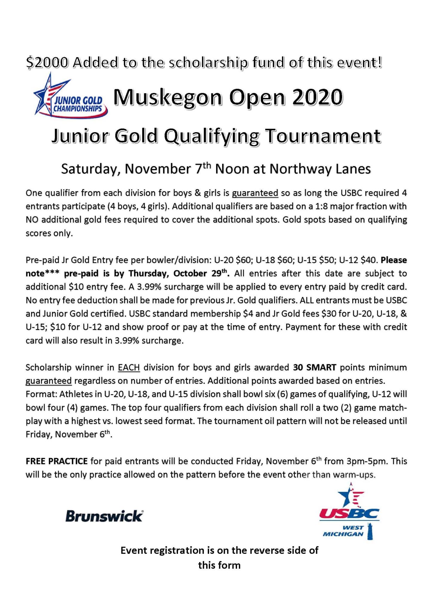 Muskegon Open JUNIOR GOLD qualifier and scholarship event in Michigan